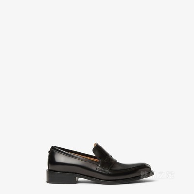 FENDI 1966 黑色皮革乐福鞋