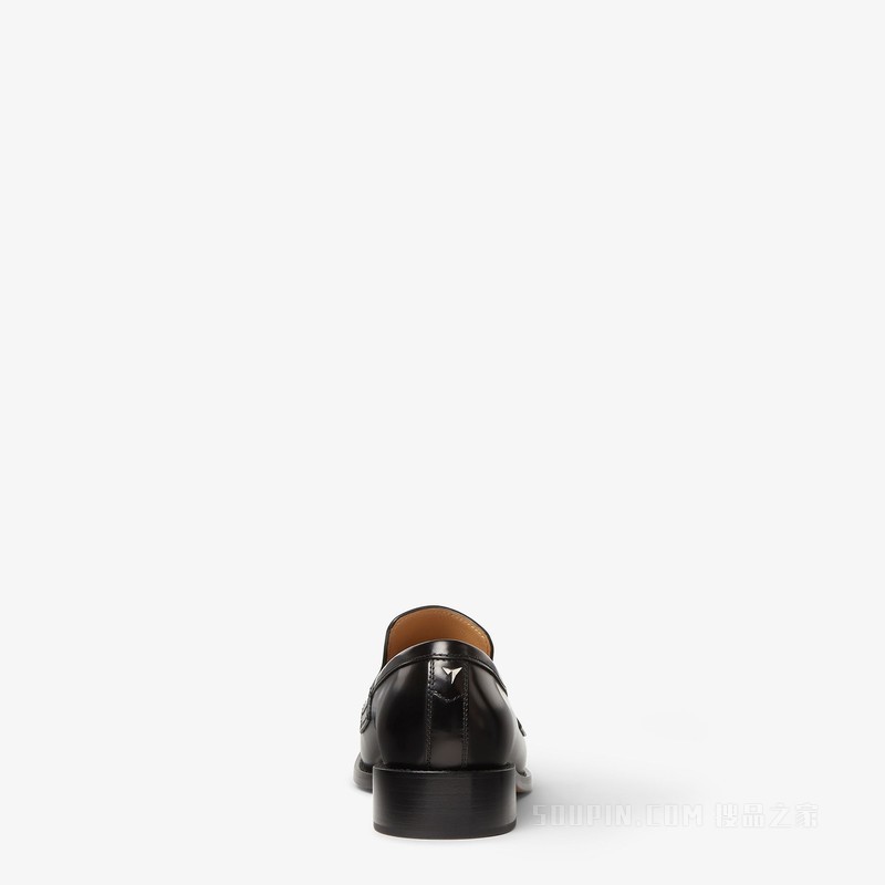 FENDI 1966 黑色皮革乐福鞋