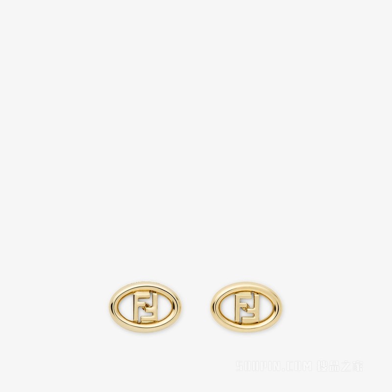 FENDI Orbit耳环 金色金属耳环