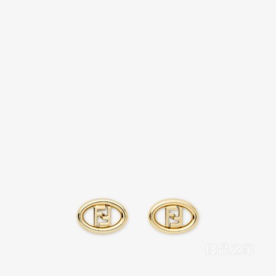 FENDI Orbit耳环 金色金属耳环