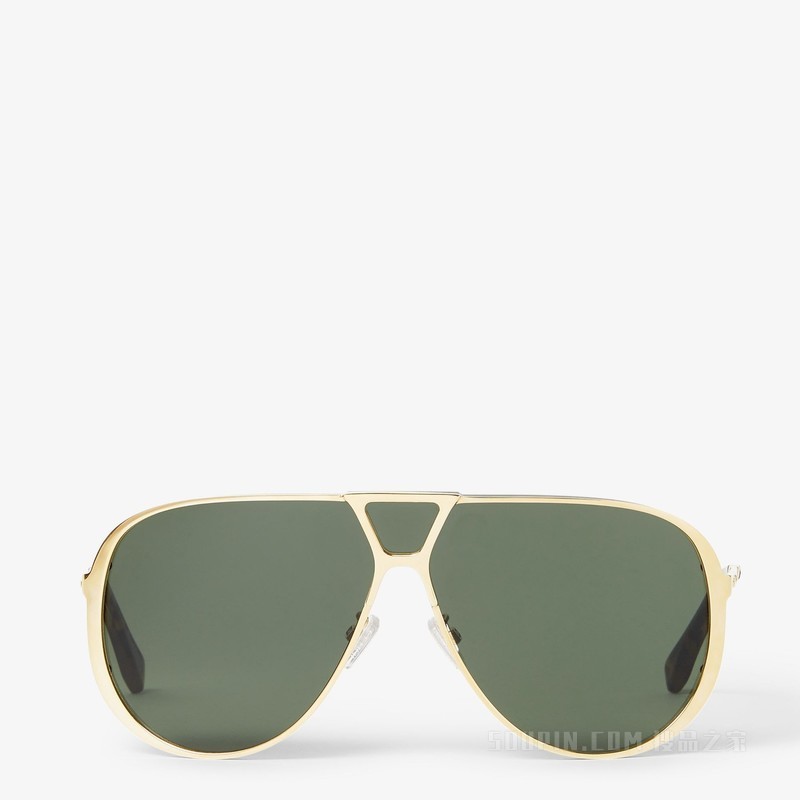 FENDI Eclipse 金色金属太阳镜