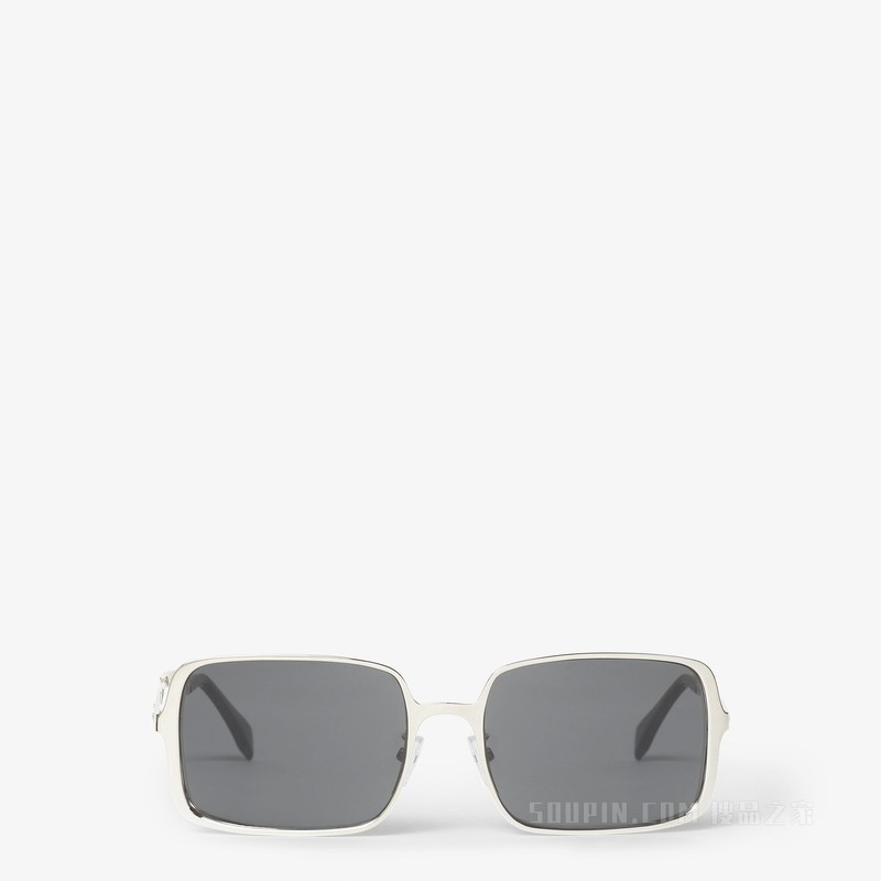 FENDI Line 银色金属太阳镜