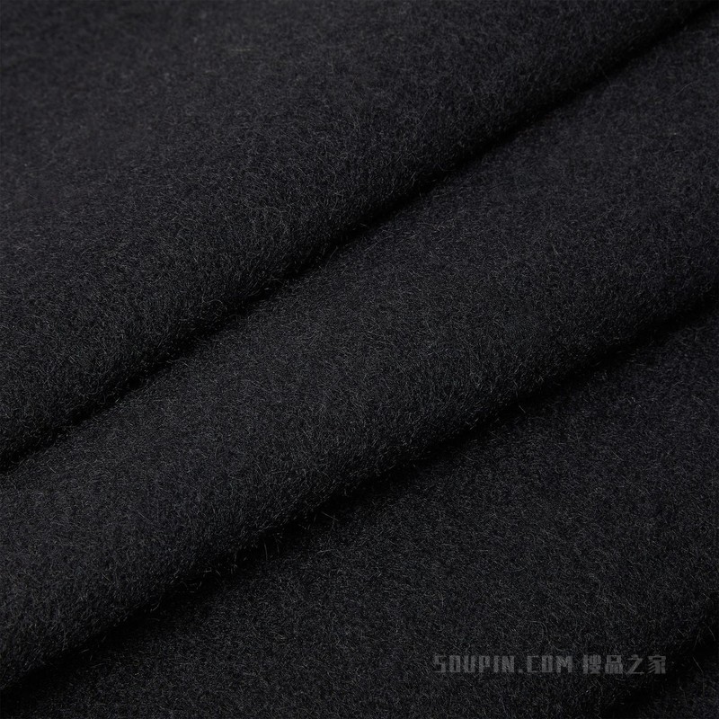 FF围巾 黑色绵羊毛与羊绒混纺FF Zucca围巾