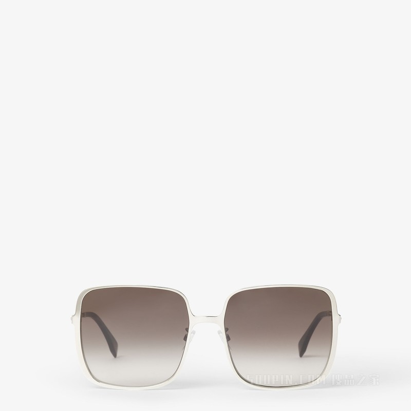 FENDI Line 银色金属太阳镜