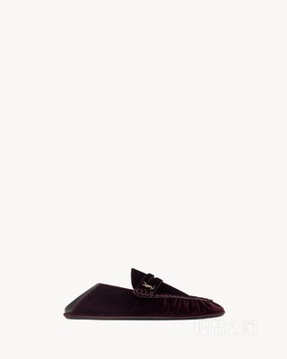LE LOAFER可折叠丝绒乐福鞋