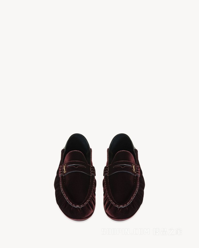 LE LOAFER可折叠丝绒乐福鞋