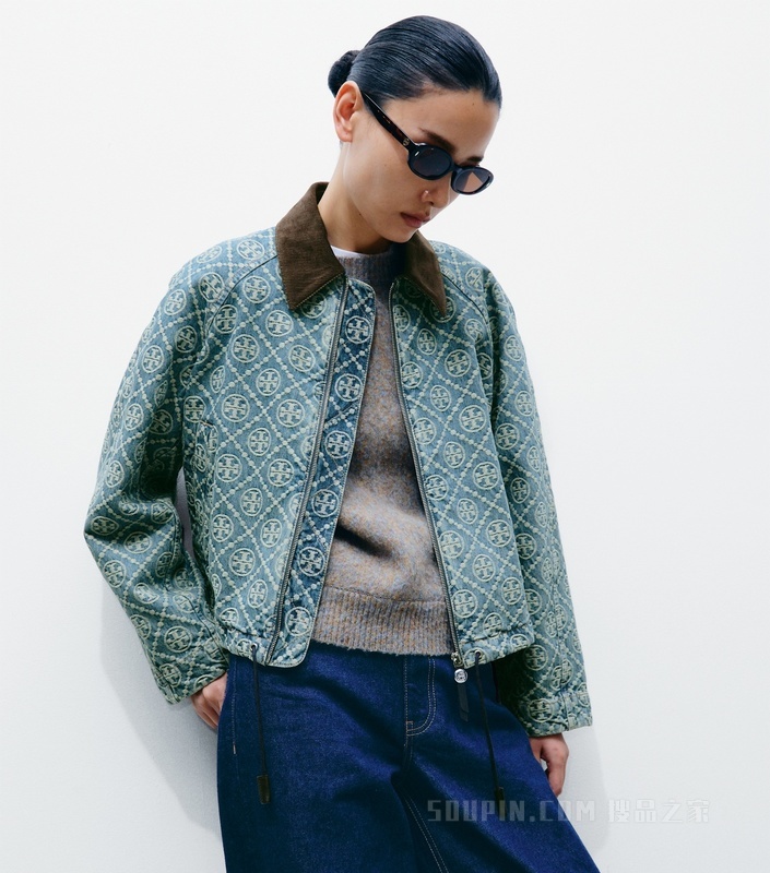 【新品】牛仔飞行员夹克 复古水洗色