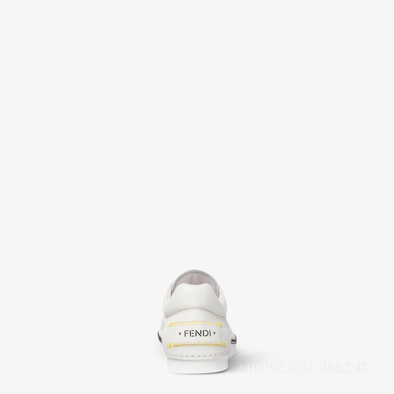 FENDI Fender运动鞋 白色皮革低帮鞋