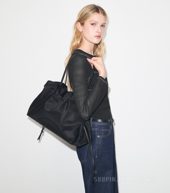 【新品】Ella 抽绳托特包 黑色