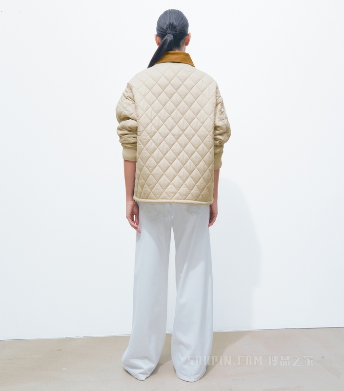 【新品】绗缝外套 浅卡其色/赤陶色