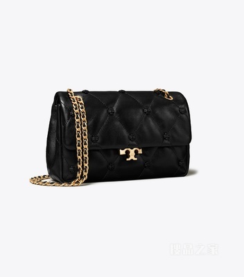 【新品】Bunny Knot 小号肩背包 黑色/金色