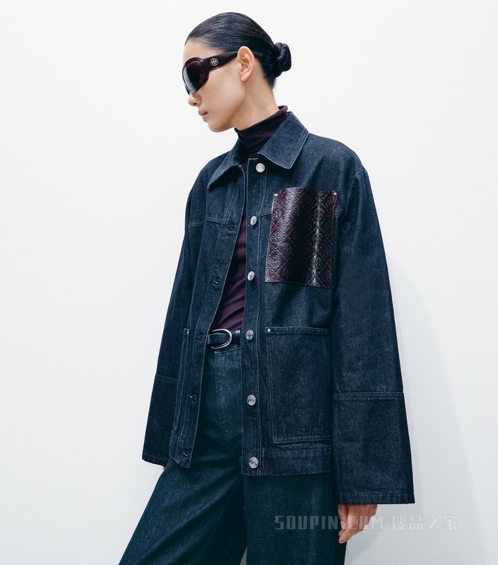 【新品】牛仔工装夹克 清水洗