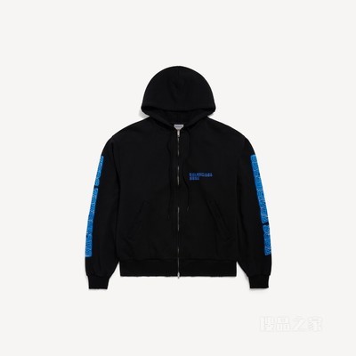 BALENCIAGA | SEGA SONIC THE HEDGEHOG超大版型拉链连帽卫衣