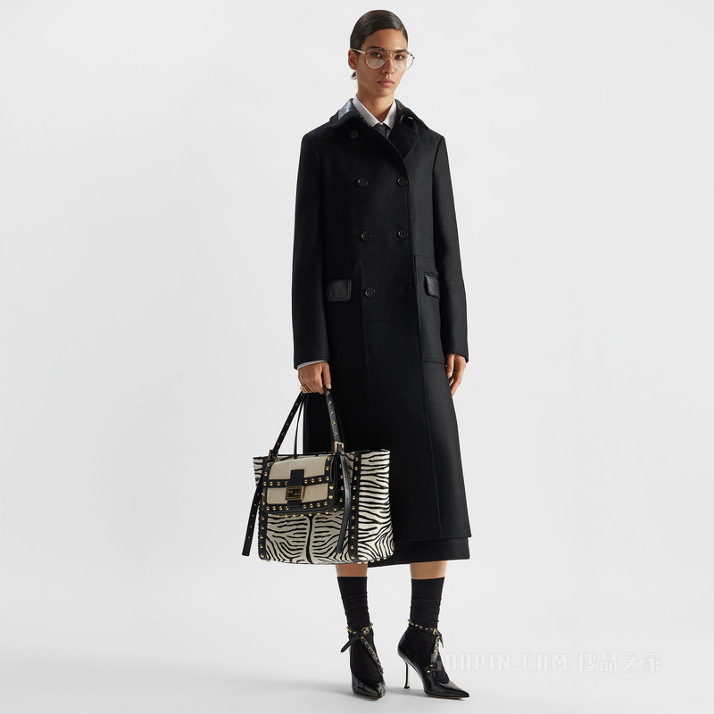 FENDI Vertigo 黑色皮革高跟鞋|限时预售