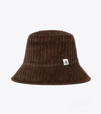 【新品】灯芯绒渔夫帽 深可可色
