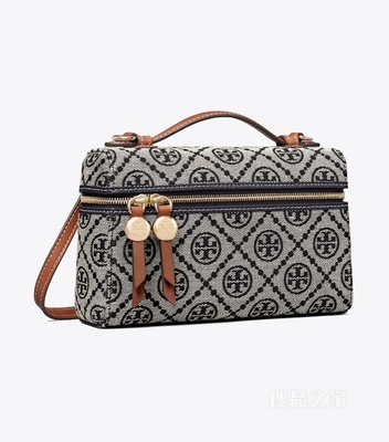 【新品】T Monogram Romy 纤巧款手提包 Tory 海军蓝