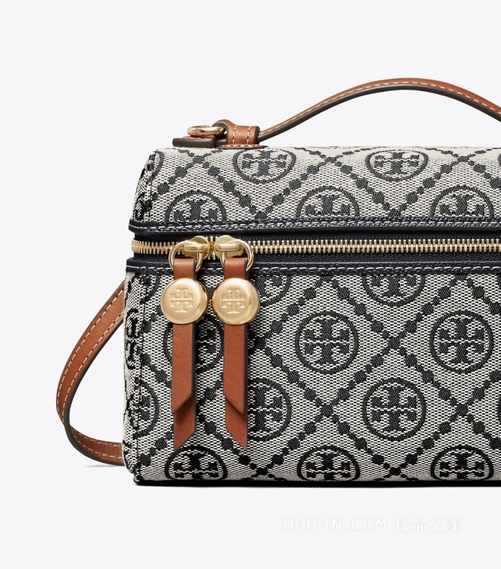 【新品】T Monogram Romy 纤巧款手提包 Tory 海军蓝