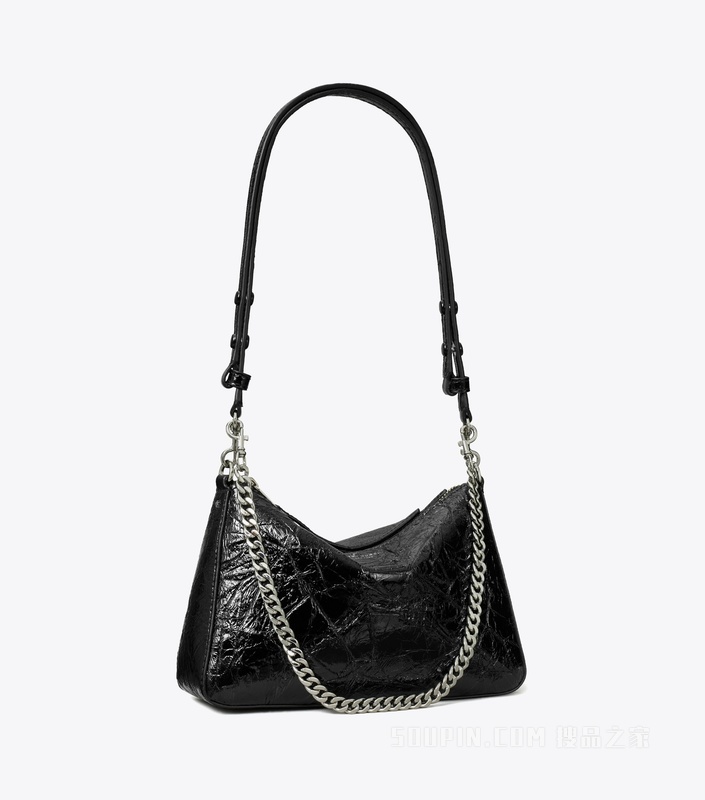 【新品】Perry 小号做旧肩背包 黑色