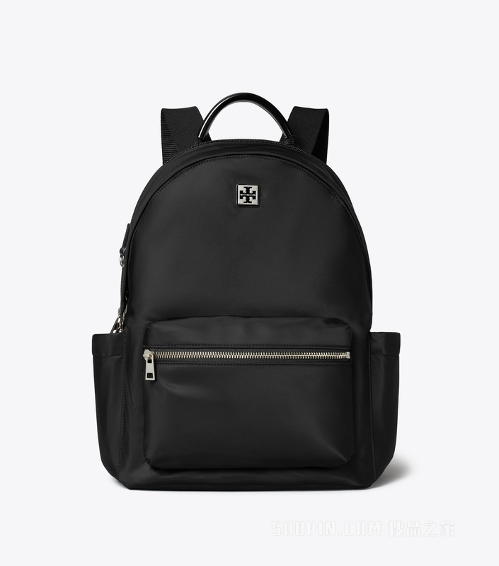 【新品】Virginia 拉链双肩包 黑色