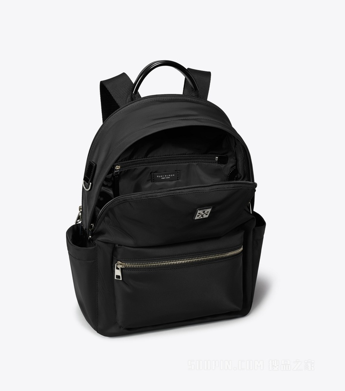 【新品】Virginia 拉链双肩包 黑色