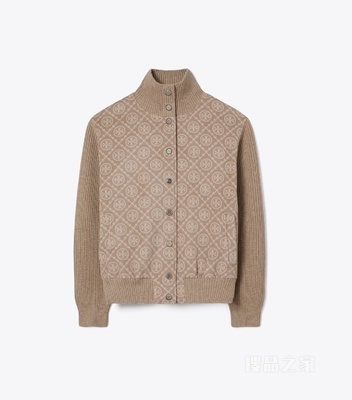 【新品】羊毛提花飞行员夹克 浅卡其色