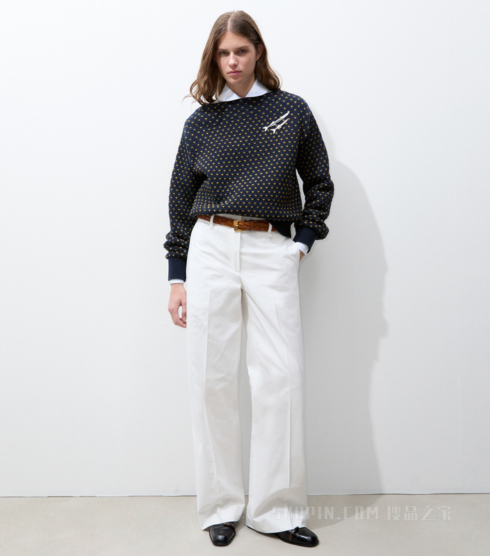 【新品】棉质长裤 白色