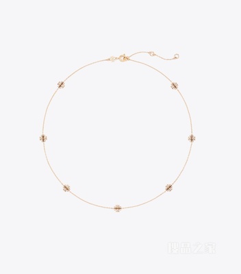 【新品】Icon 经典系列密镶精致项链 Tory 金/水晶色