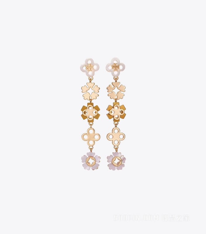 【新品】Forget Me Not 勿忘我系列线型耳环 Tory 金/拼色