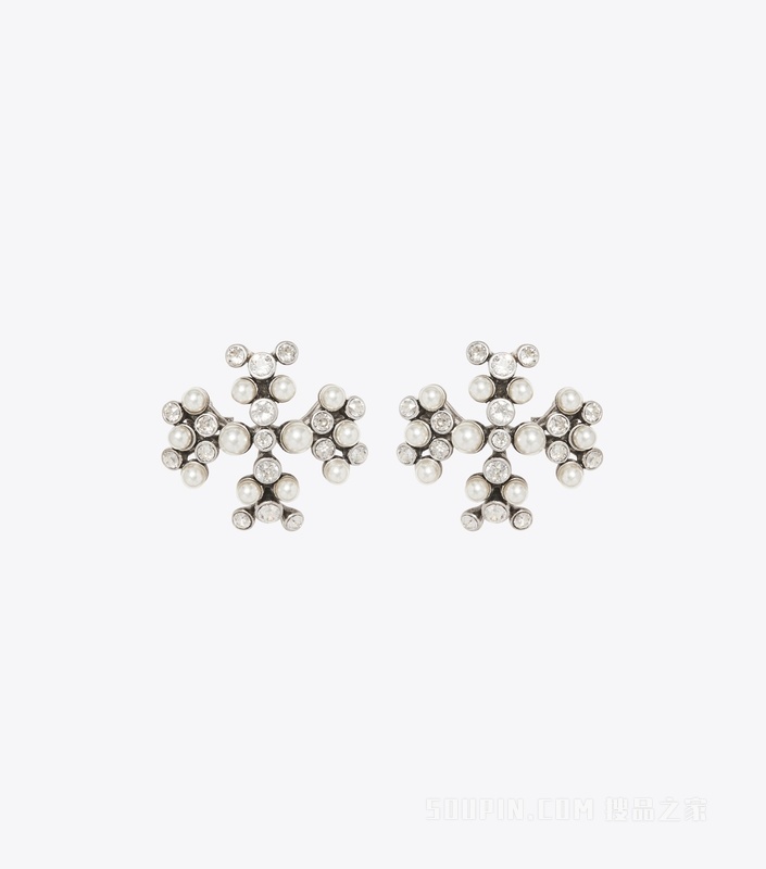 【新品】Moondance 月影流光系列胸针 复古 Tory 银／奶油色／水晶