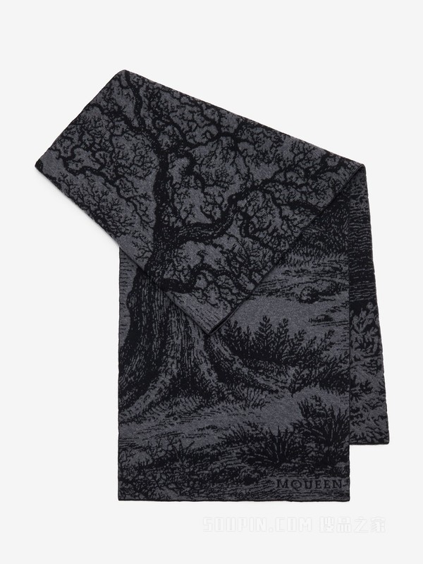 “Tree Of Life”羊毛提花围巾