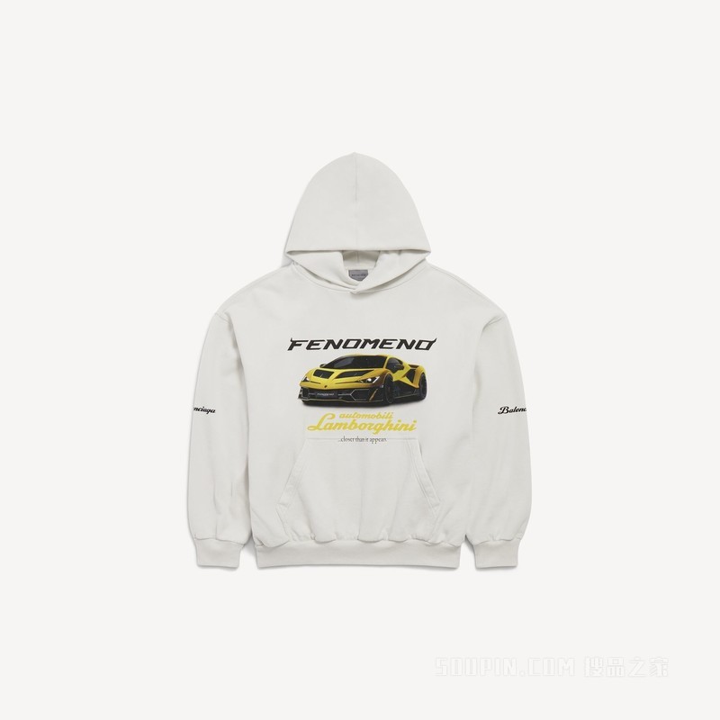 BALENCIAGA | AUTOMOBILI LAMBORGHINI中版型连帽卫衣